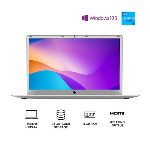 15.6" Notebook Intel Celeron 3GB RAM 64GB Silver R825