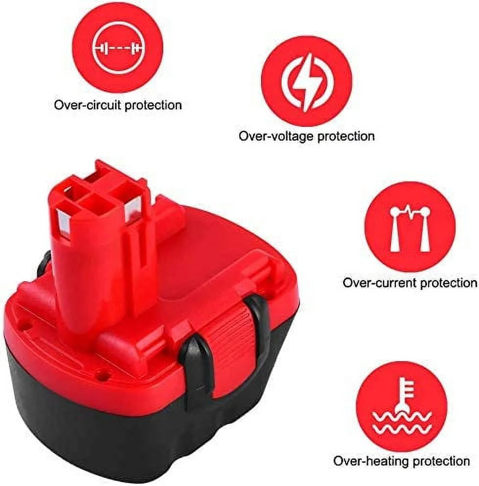 2 Pack 12V 3.0Ah Ni-MH Cordless Power Tool Battery A6030