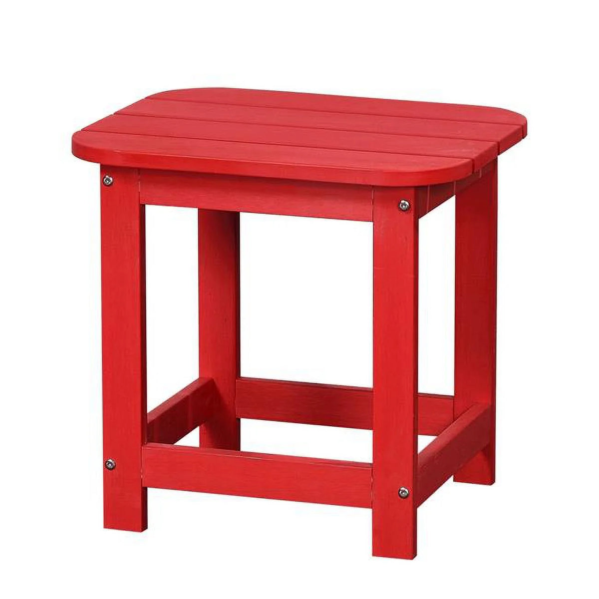 Red Resin Outdoor Side Table Y9698