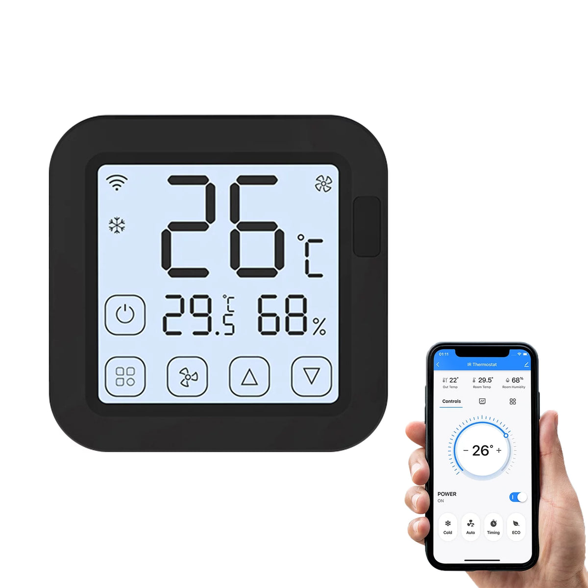 Wifi IR Air Conditioner Controller with LCD Display S307