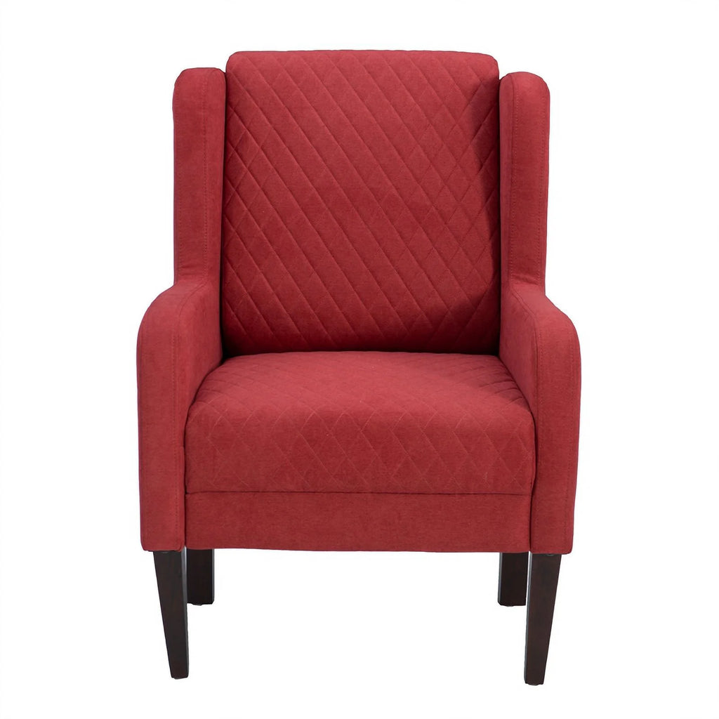 Upholstered Wingback Accent Chair with Quilted Back & Seat R222087