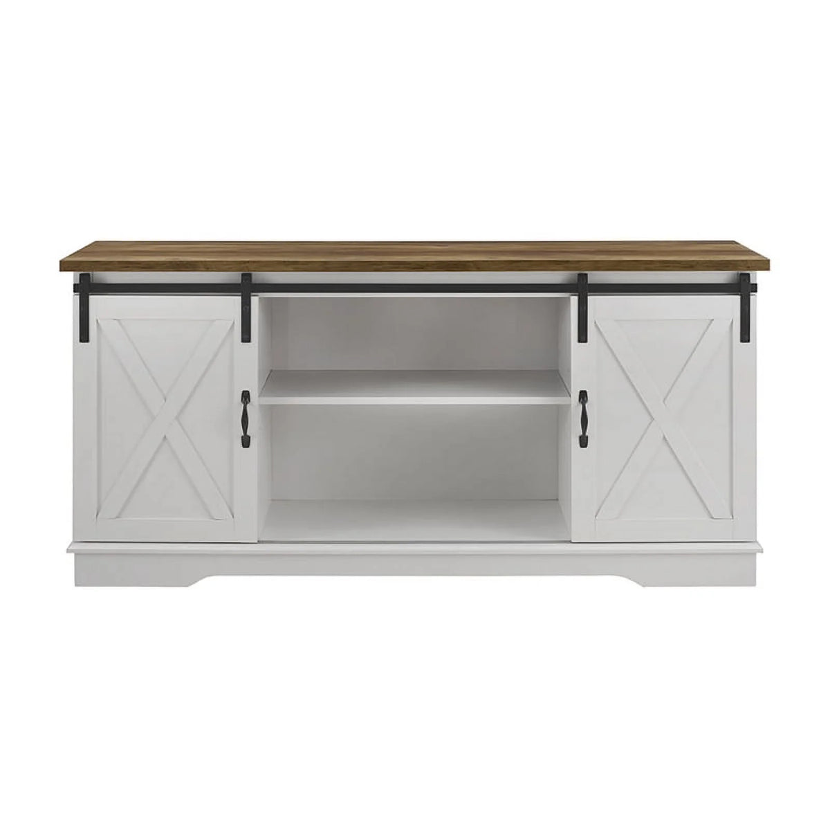 Modern Wood TV Stand up to 58" Solid White W294