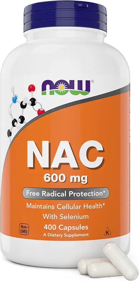 600 mg 400 Veg Capsules N-Acetyl Cysteine with Selenium D7127