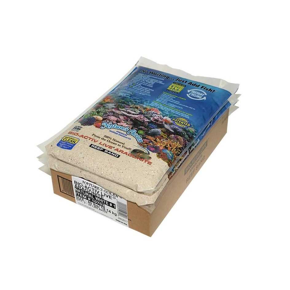 Live Aragonite Saltwater Aquarium Sand U44073