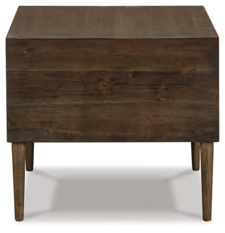 Contemporary End Table Dark Brown S99287