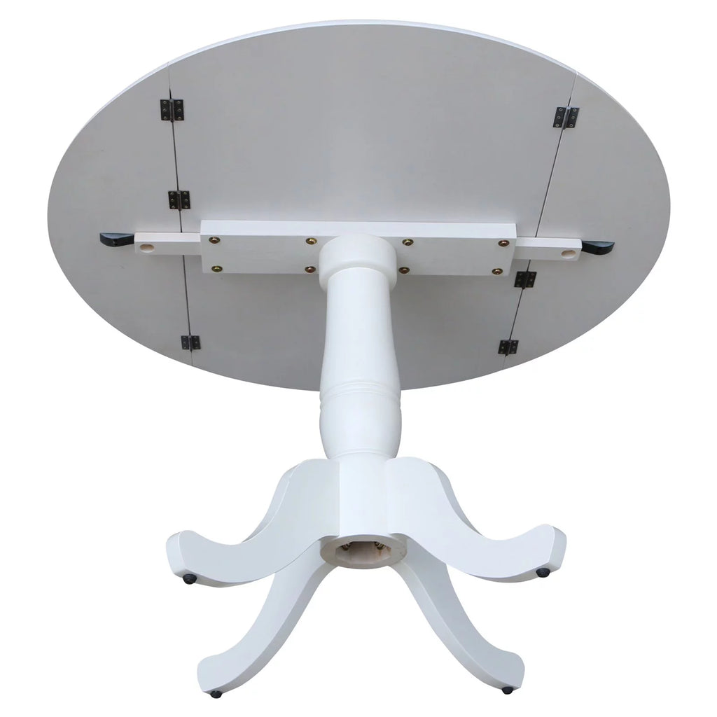 Drop Leaf Dining Table in White V31313