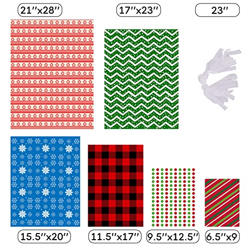 Christmas Gift Bags 34pcs Assorted Sizes E673950