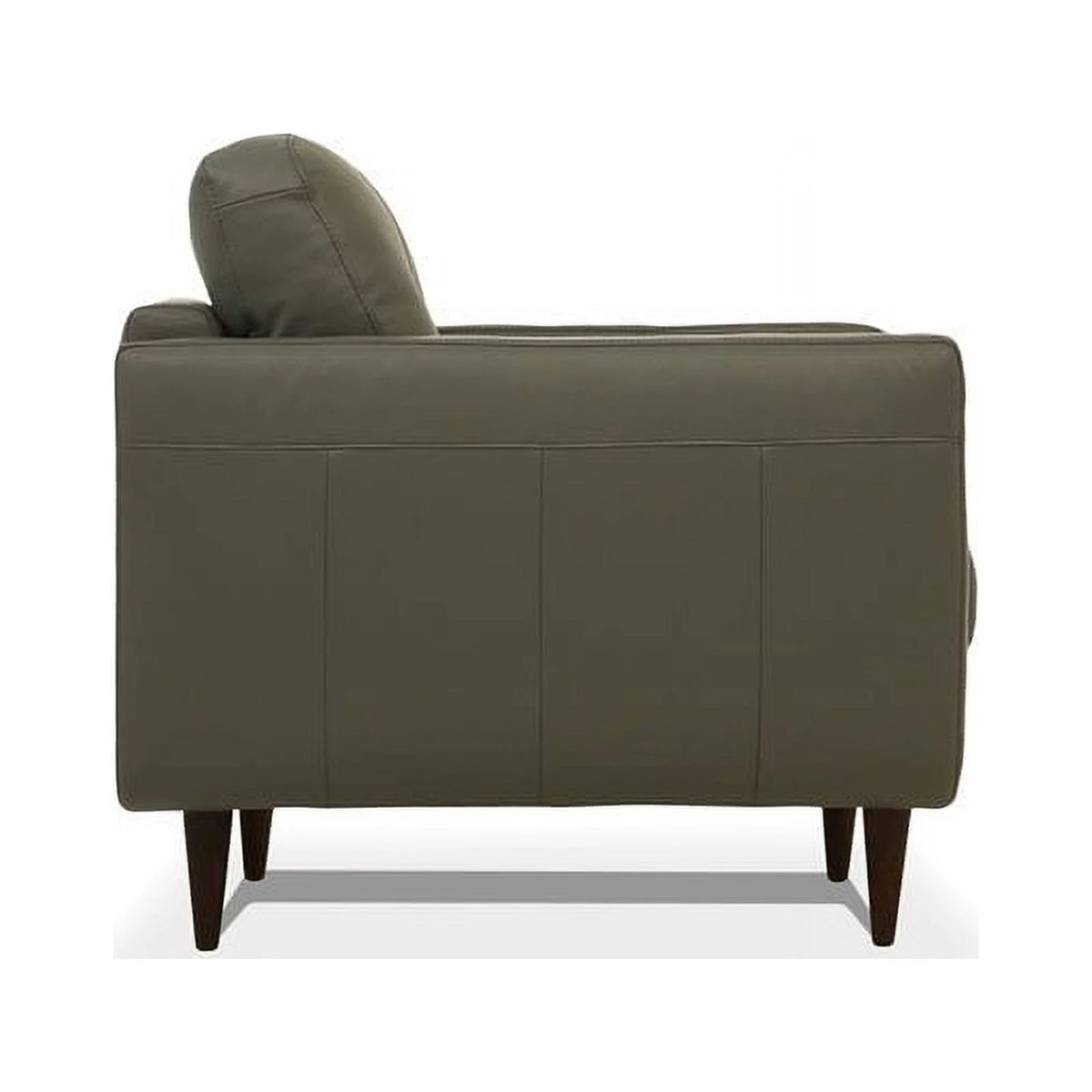 Tufted Leather Sofa in Pesto Green W9456