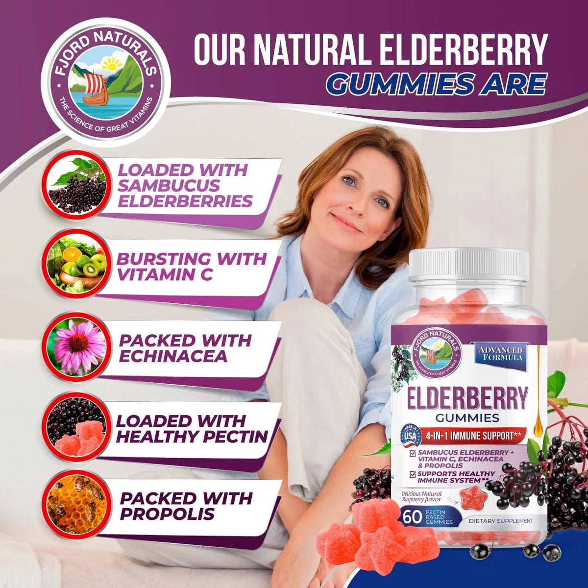 Elderberry Gummies 2 Pack 120 Count O803986