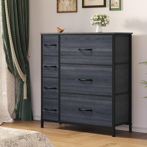 7 Drawer Fabric Storage Dresser with Wooden Top U85440