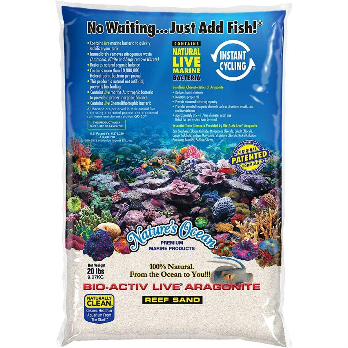 Live Aragonite Saltwater Aquarium Sand U44073