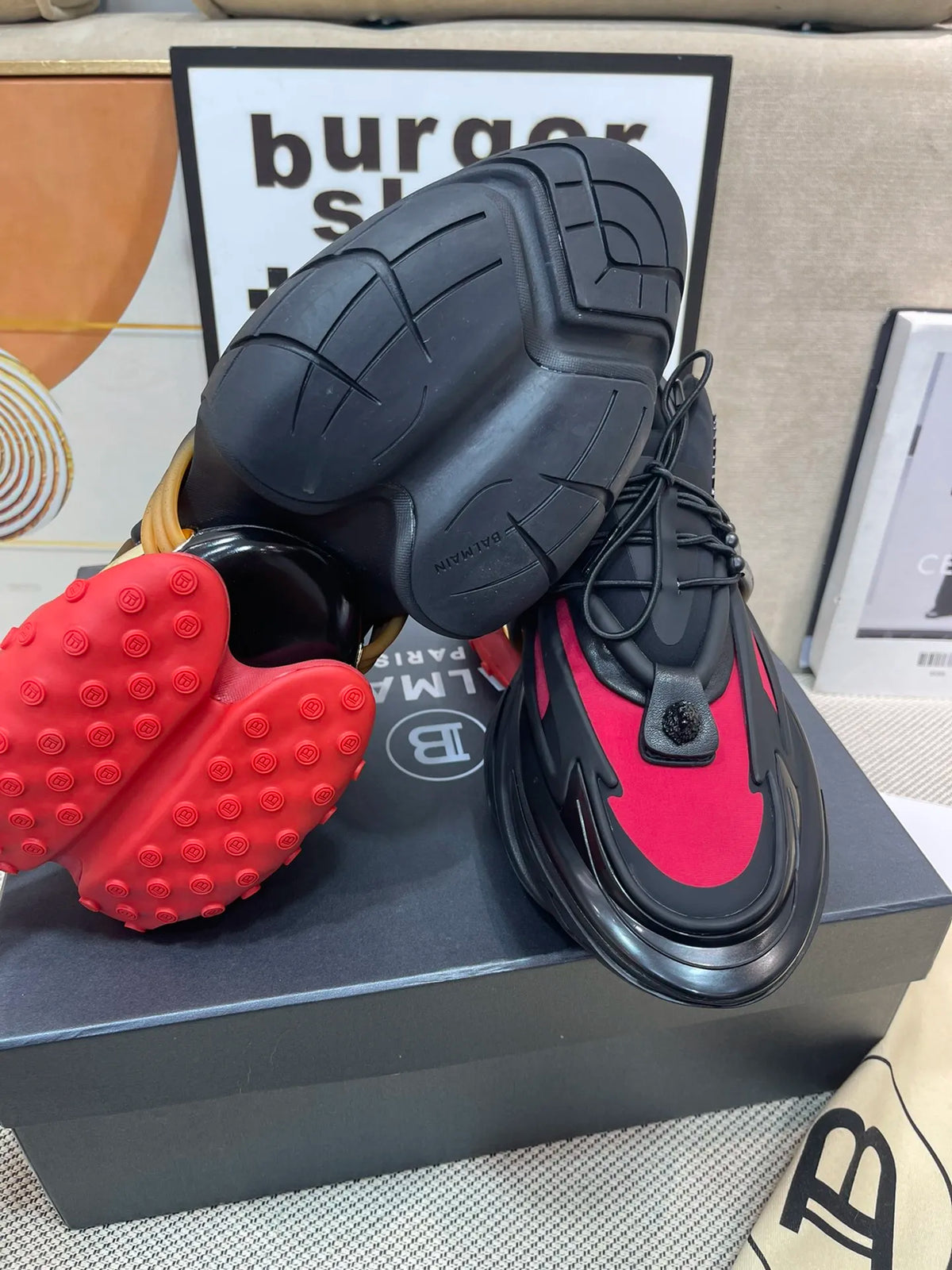 Red Black Heels E2660