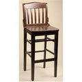 Walnut 30 in. H Frame Bar Stool Y249