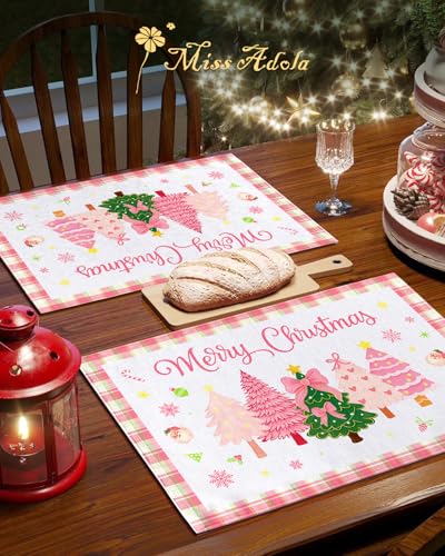 Christmas Placemats Set of 4 Buffalo Plaid N1764