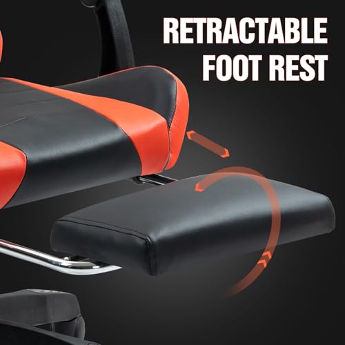 Ergonomic Reclining Gaming Chair with Footrest E3130