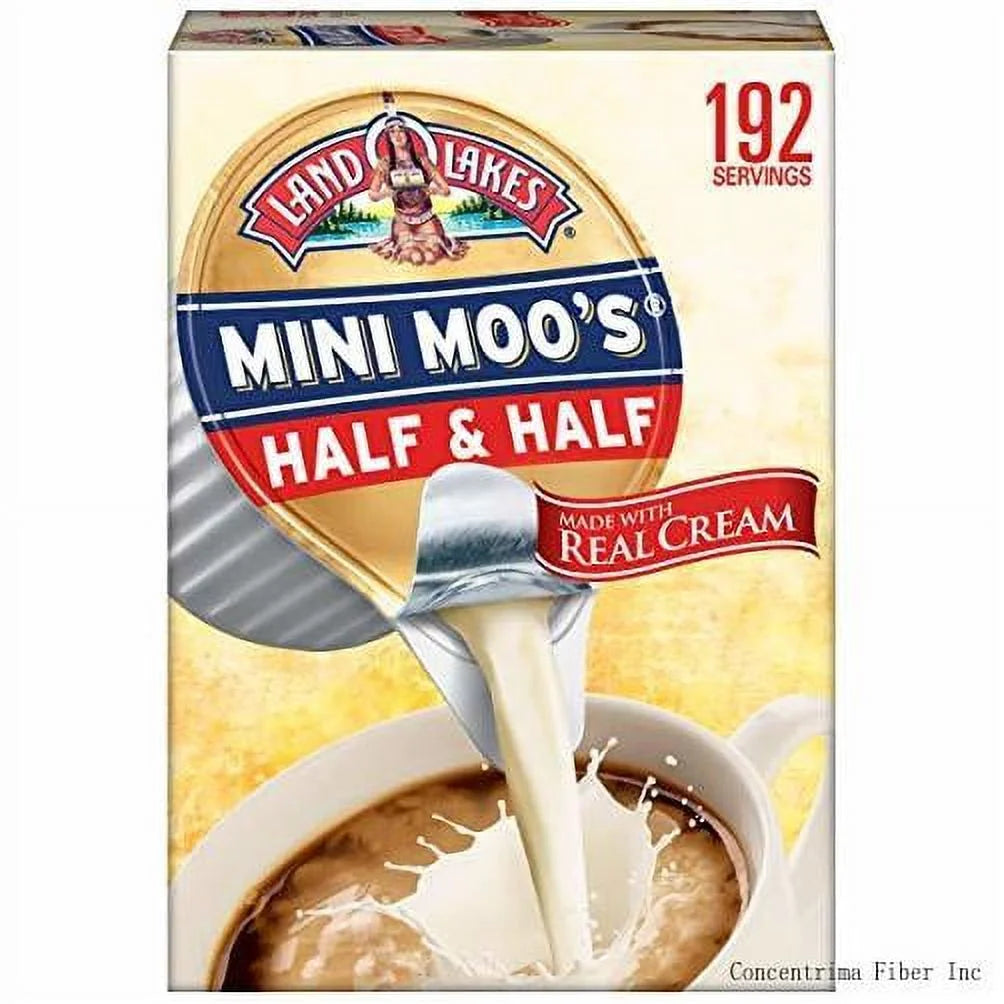 Half & Half Cups 192Count 54 Fl Oz Real Cream Q826