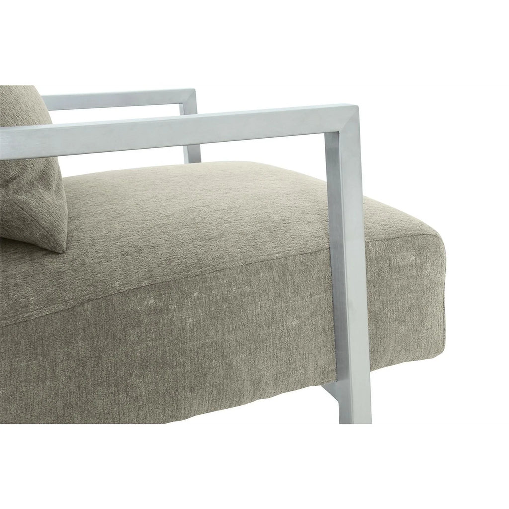 Gray Fabric Upholstered Accent Chair Q940
