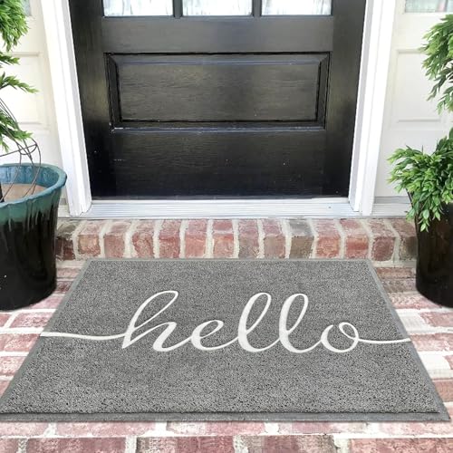 Black 36"x24" Non Slip Doormat I665