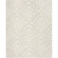 Sage Ivory Damask Area Rug 10' x 14' L7266