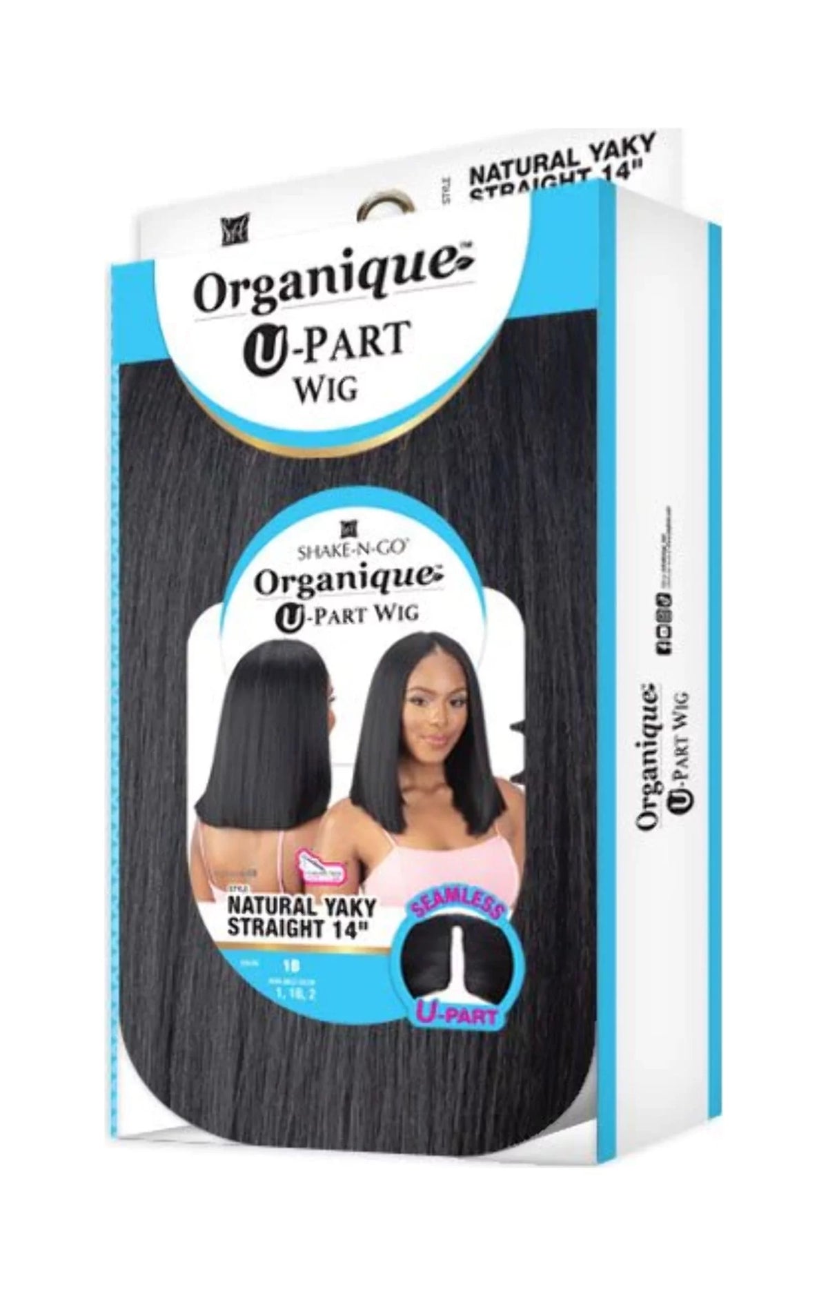 Wig U-Part Natural Yaky straight 14" D622