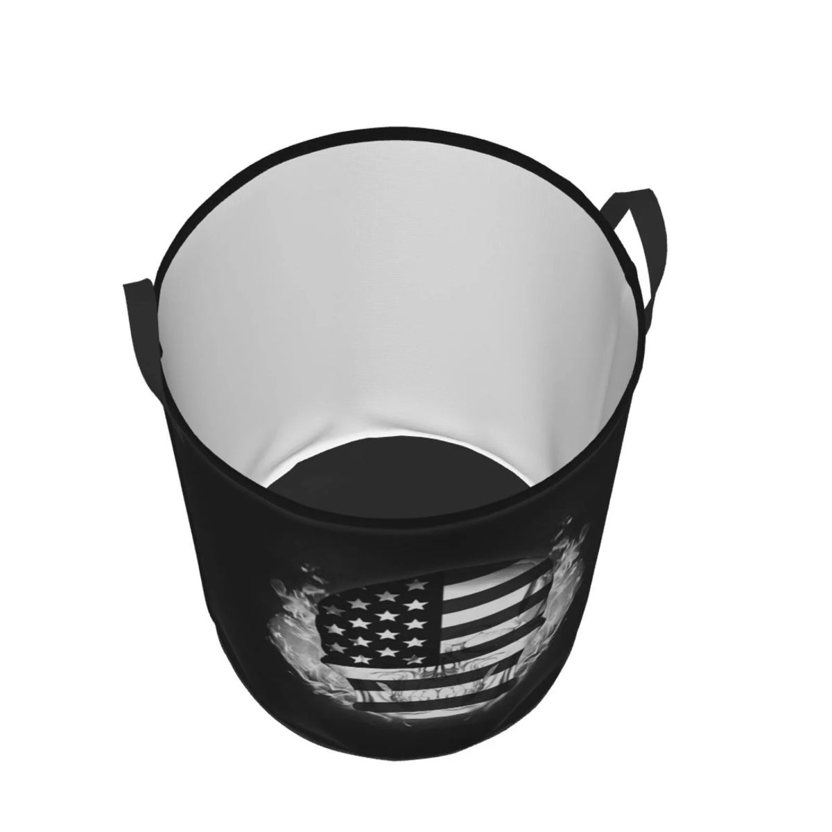 Collapsible 62L Black Laundry Basket Y38748