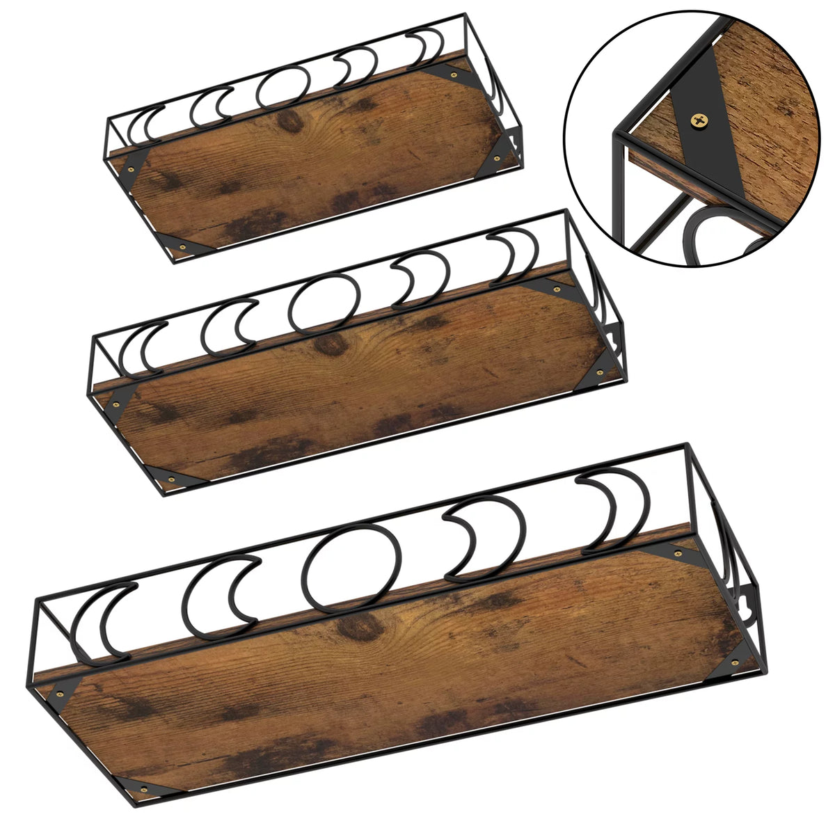 Wall Shelf Set of 3 Sizes I863554
