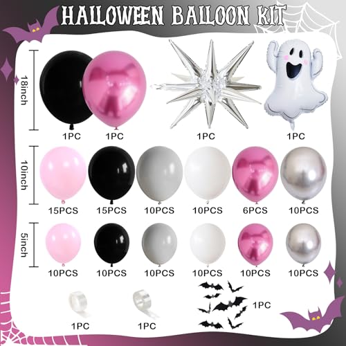 Winter Balloon Arch Kit, Blue Purple Silver Snowflake Balloon Garland E8627