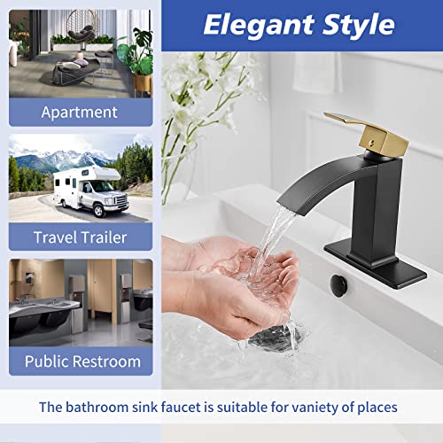Brushed Nickel Waterfall Vessel Sink Faucet D64538