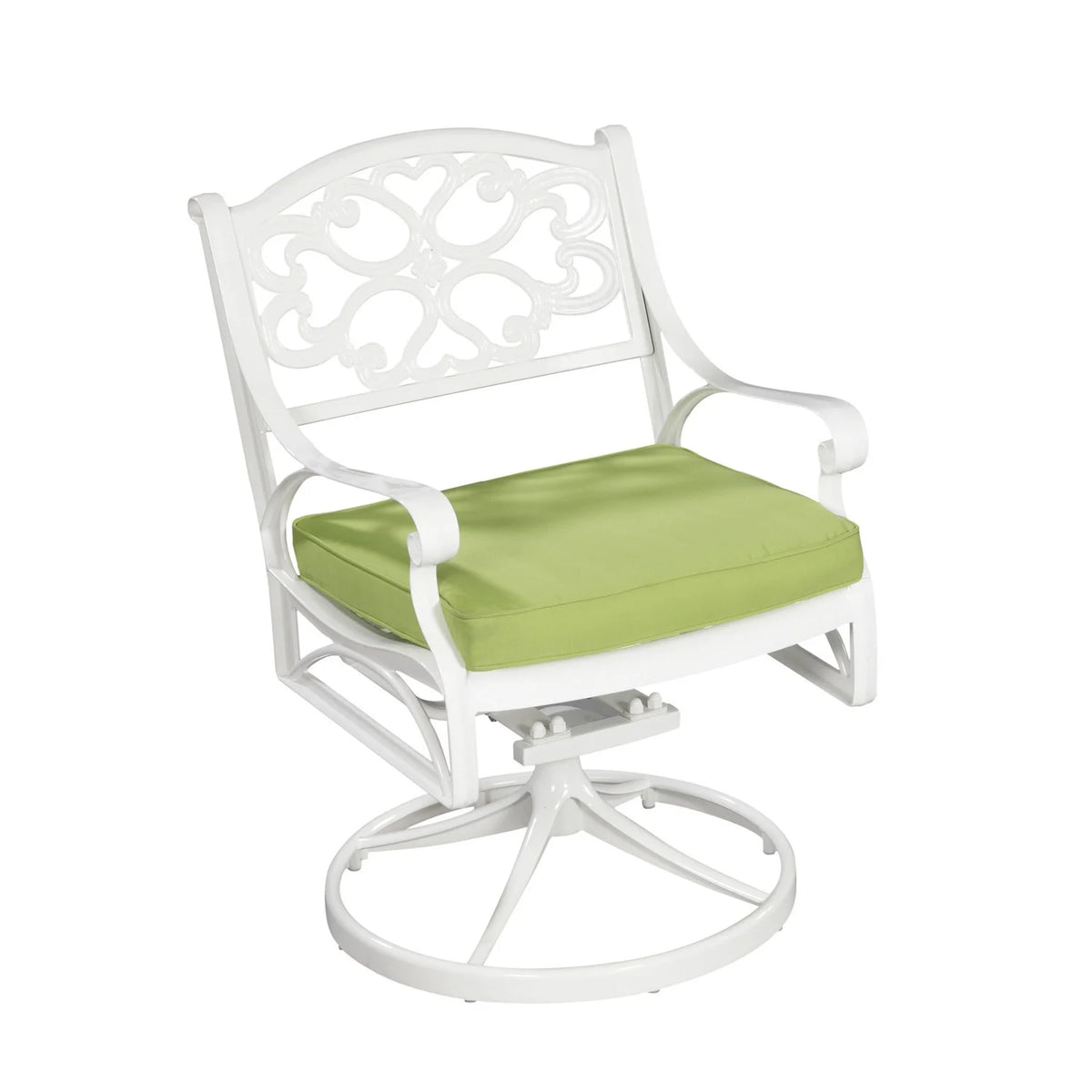 White Aluminum Outdoor Swivel Chair E6568