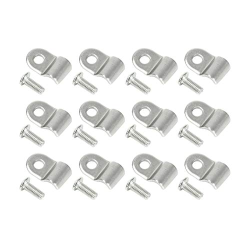 50pcs 3/16" Stainless Steel Brake Line Clamp & Screw V539530