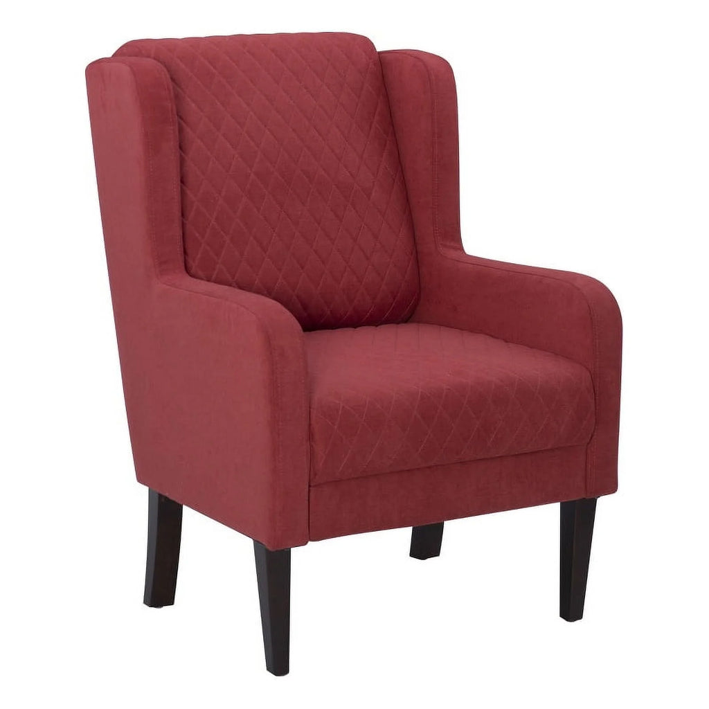 Upholstered Wingback Accent Chair with Quilted Back & Seat R222087