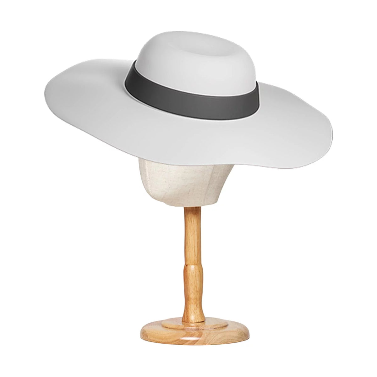 Portable Hat Display Holder with Wood Base 39cm N96710