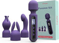 Vibrator Kit with 3 Attachments, 10 Patterns 4 Speeds P29101