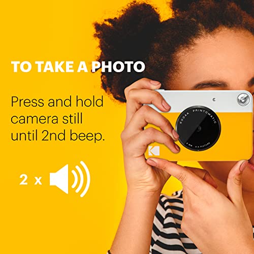 Full-Color Instant Print Digital Camera 5MP with Zink 2x3" Photo Paper L39949
