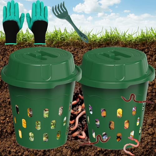 2-Pack Inground Worm Composter Bin R14728