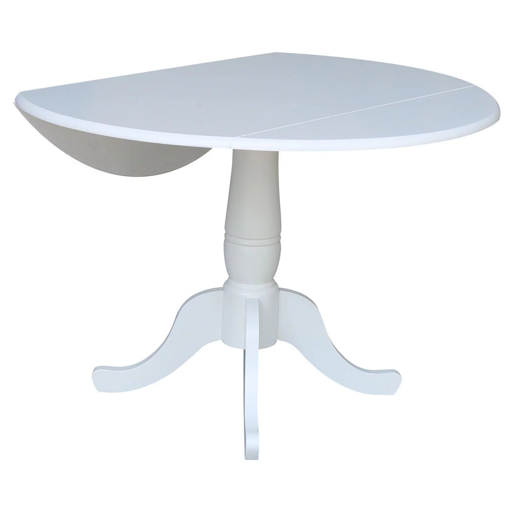 Drop Leaf Dining Table in White V31313