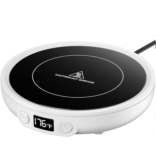 36W Black Coffee Cup Warmer with Digital Display T657737