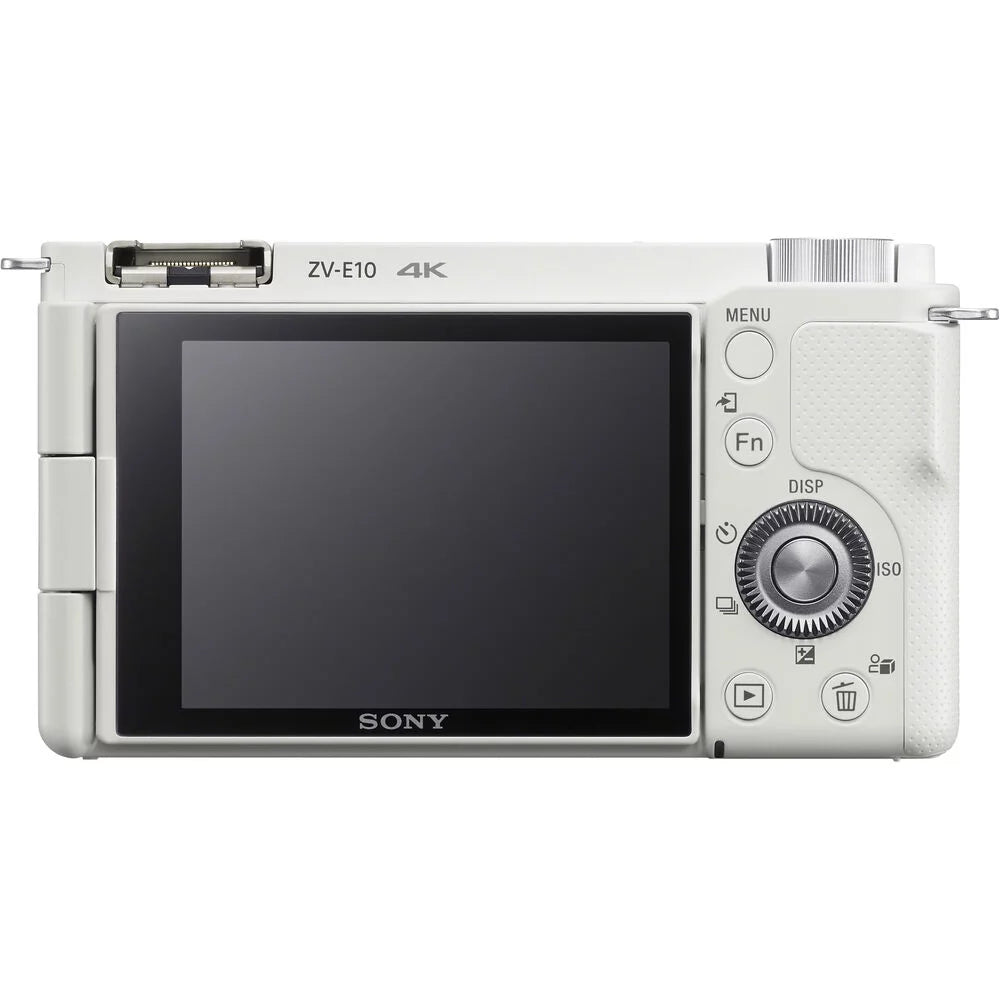 White Mirrorless Camera with 16-50mm Lens I7292