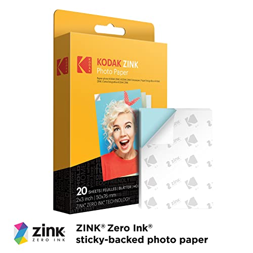 Full-Color Instant Print Digital Camera 5MP with Zink 2x3" Photo Paper L39949