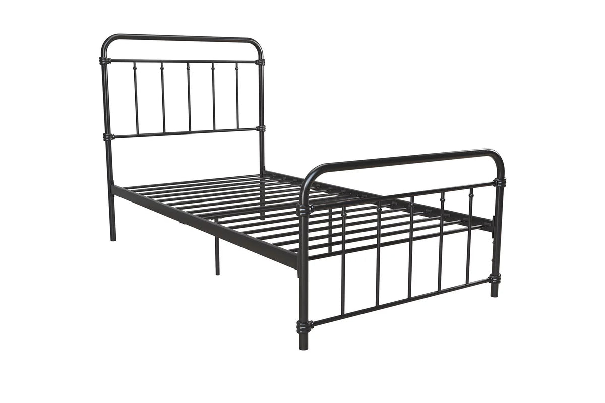 Black Twin Metal Platform Bed Frame T937