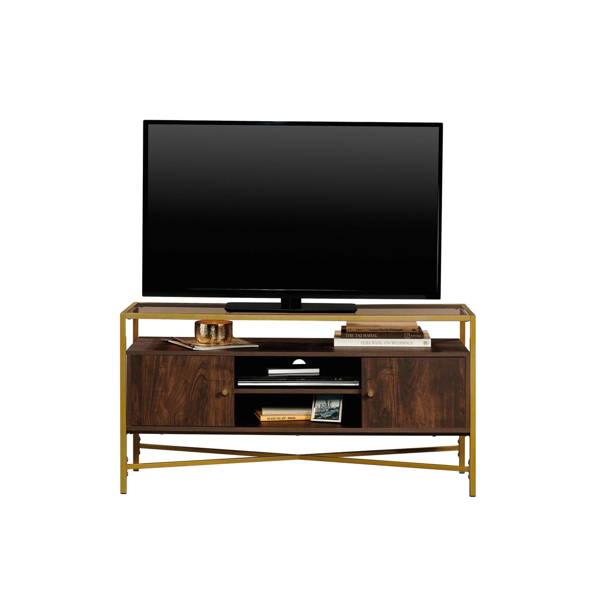 Walnut Finish TV Stand F817808