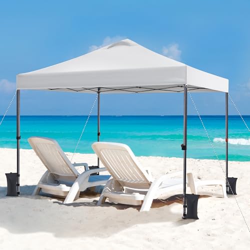 10x10 Pop up Canopy Tent, 150D Silver Coated Fabric, Navy Blue G984298