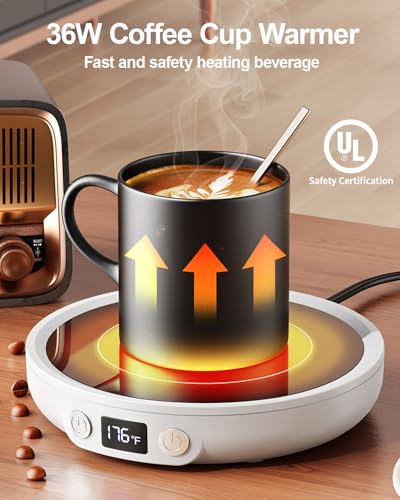 36W Black Coffee Cup Warmer with Digital Display T657737