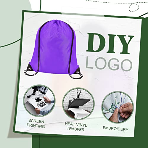 200 Pcs Nylon Drawstring Bags T51325