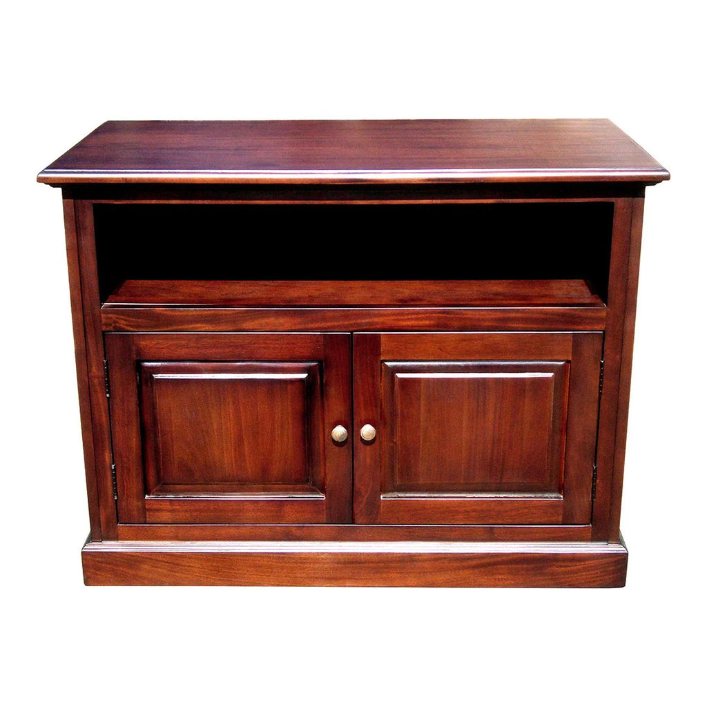 Solid Wood TV Stand for TVs up to 39" Dark Brown R10925