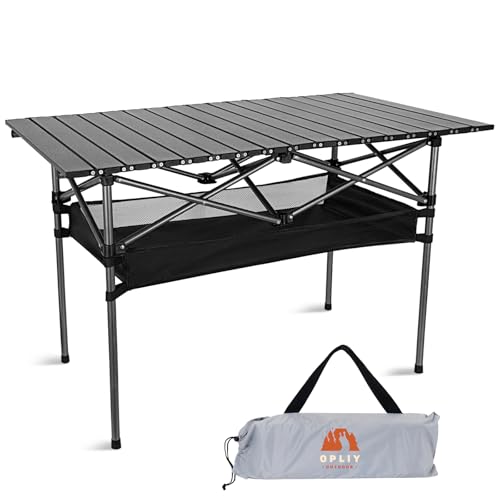 Portable Folding Aluminum Camping Table with Carry Bag Y9691