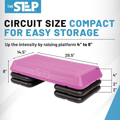 Exercise Step Platform with 2 Risers H7375