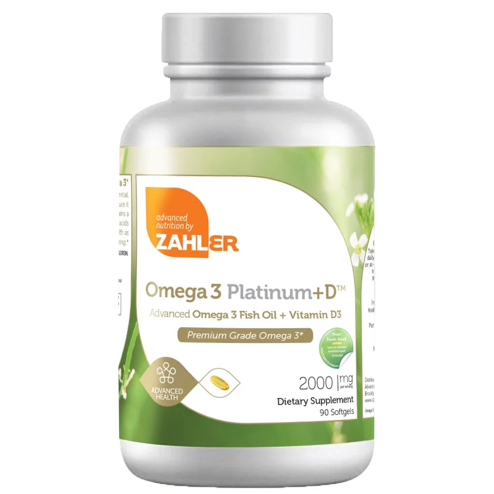 Omega 3 Fish Oil + Vitamin D3 2,000 mg 90 Softgels S665534