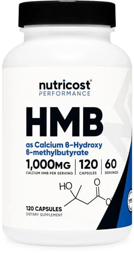HMB 1000mg 120 Capsules Gluten Free Non-GMO S437678