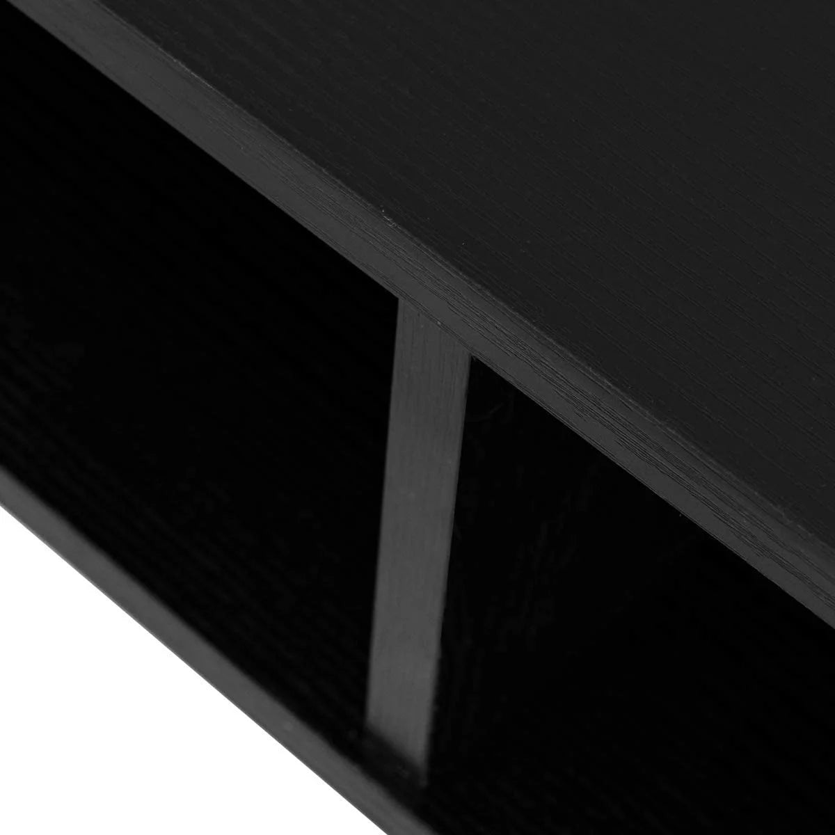 Black Wall Mounted Desk with 3 Storage Shelves I921